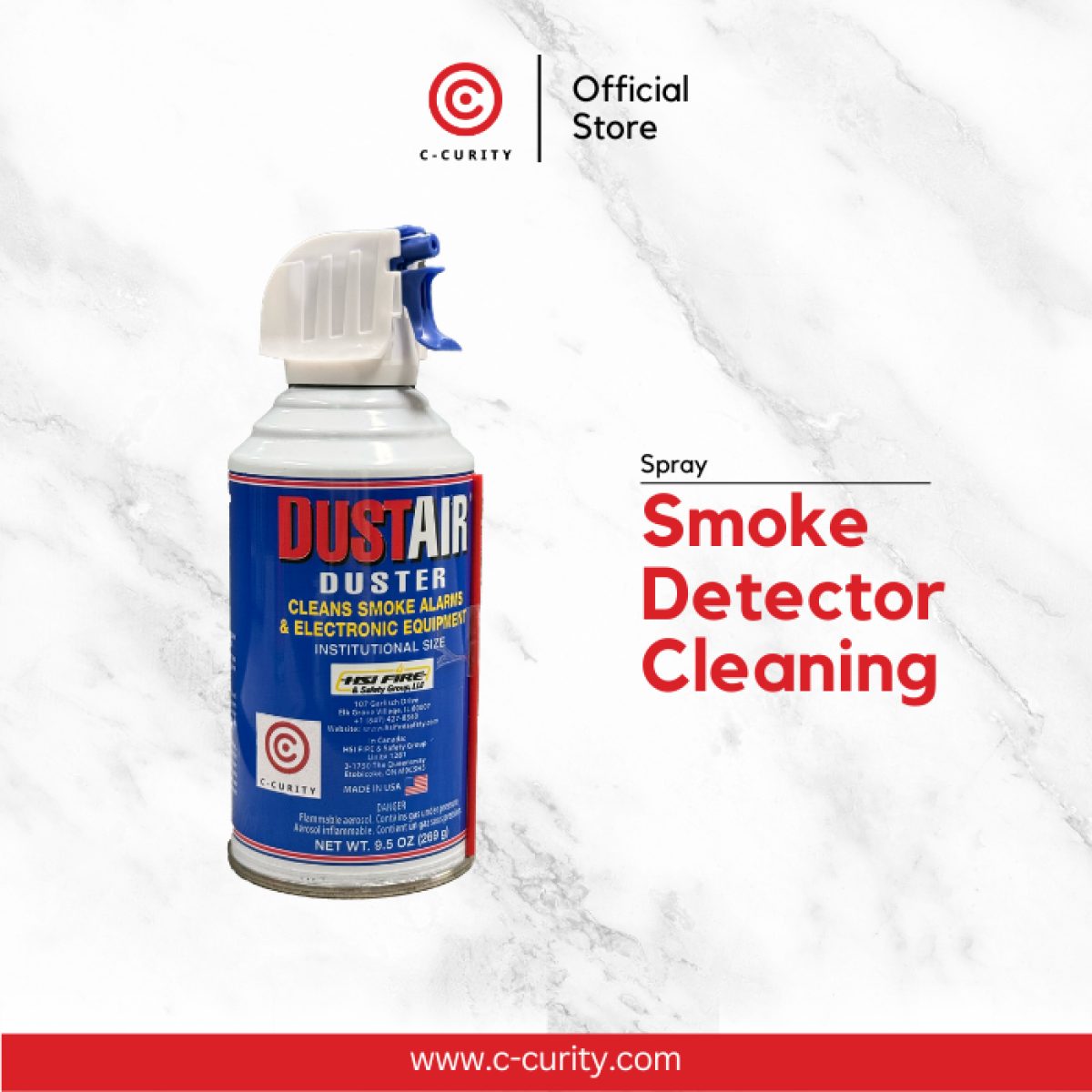 Smoke Detector Cleaning Spray สเปรย์ทำความสะอาดอุปกรณ์ตรวจจับควัน Dust Air