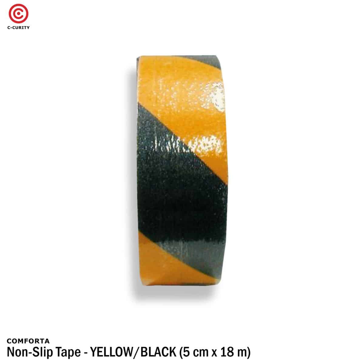 เทปกันลื่น-สีนํ้าเหลือง-ดำ - ม้วนใหญ่