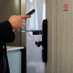 C-CURITY Digital Door Lock Smart Locks กลอนประตูดิจิตอล DMB501 ภาพติดตั้ง กลอนดิจิตอล Bluetooth เชื่อมต่อแอปพลิเคชั่น