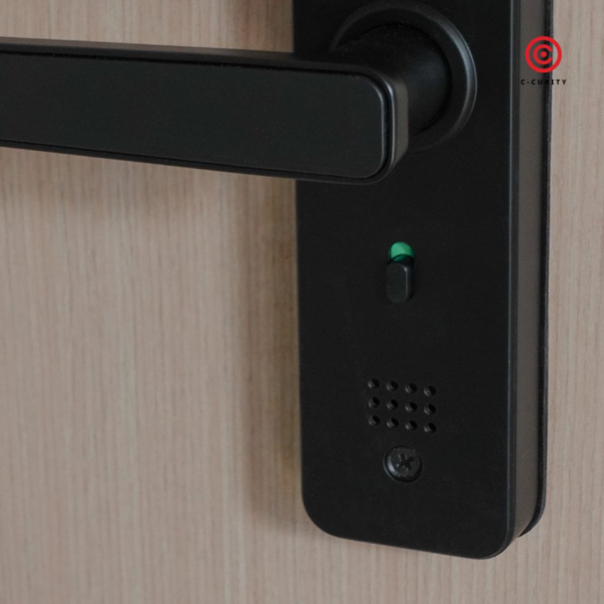 กลอนดิจิตอล ปุ่มล็อกจากภายใน โหมดไพรเวท กลอนประตูดิจิตอลล็อกได้จากข้างใน C-CURITY Digital Door Lock DMB538 Mortise Lock
