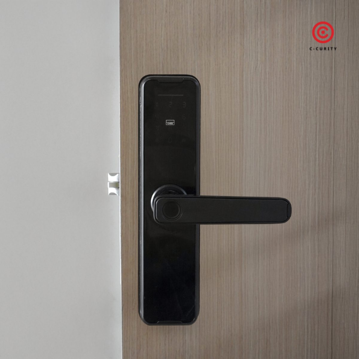กลอนดิจิตอล โหมดไพรเวท กลอนประตูดิจิตอลล็อกได้จากข้างใน C-CURITY Digital Door Lock DMB538