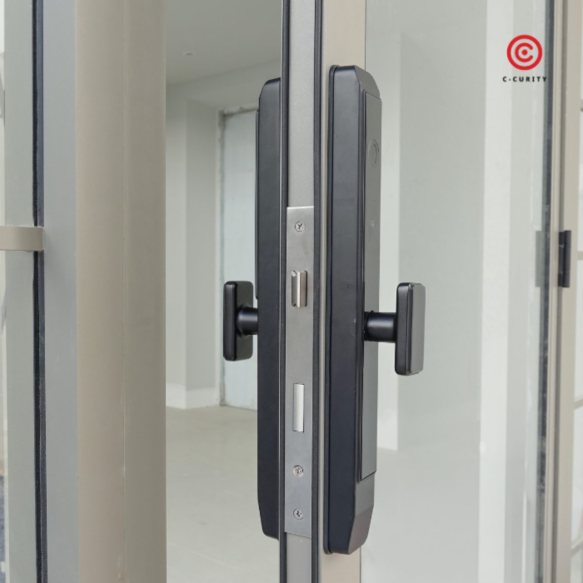 กลอนดิจิตอล ประตูบานเลื่อน ประตูบานเปิด ประตูอลูมิเนียม กันน้ำ IP65 DMB5038 C-CURITY Digital Doot Lock
