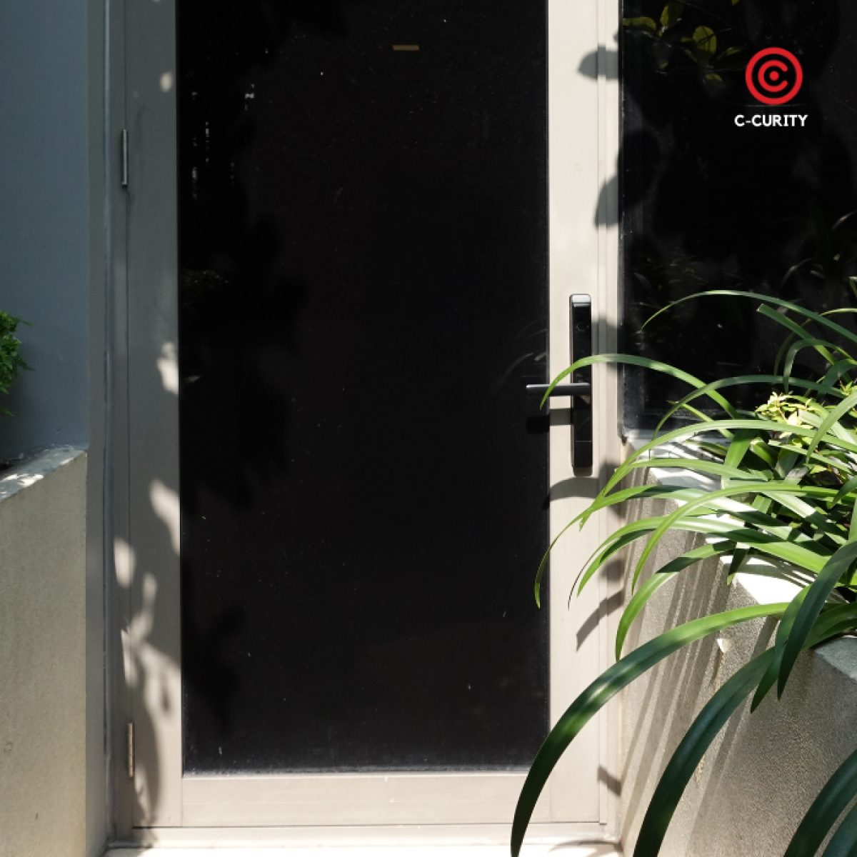 C-CURITY Digital Door Lock Smart Lock Waterproof IP65 กลอนประตูดิจิตอลกันน้ำ กลอนดิจิตอล บานอลูมิเนียม DMB5038