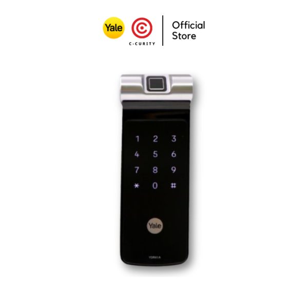 C-CURITY Yale Digital door lock smart lock rim lock YDR41A กลอนประตูดิจิตอล ติดตั้งเสริม พร้อมติดตั้ง