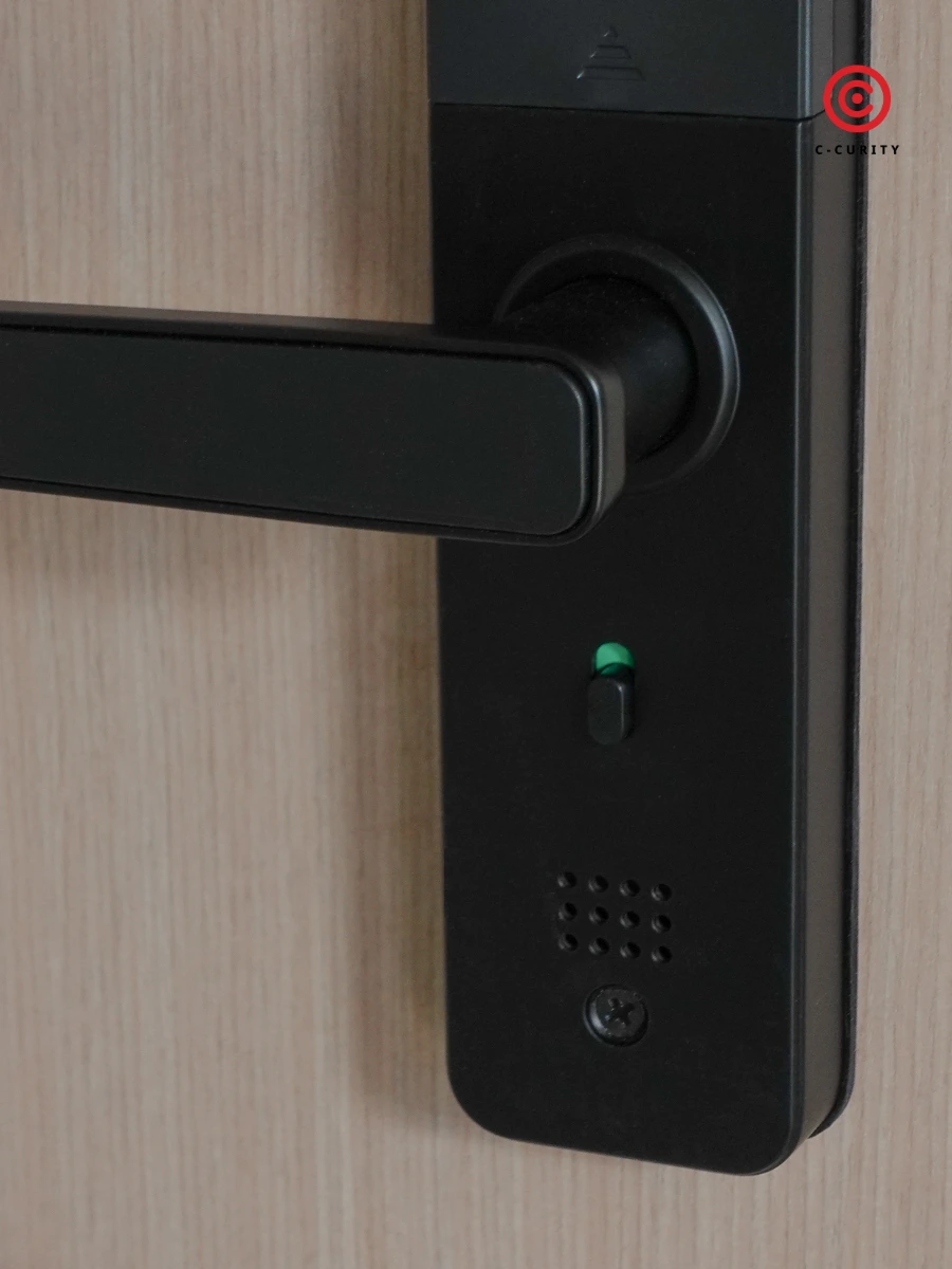 กลอนประตูดิจิตอลที่มีล็อคข้างใน C-CURITY DMB538 Privacy Lock Digital Door Lock ล็อคจากข้างใน อิเล็กทรอนิกส์