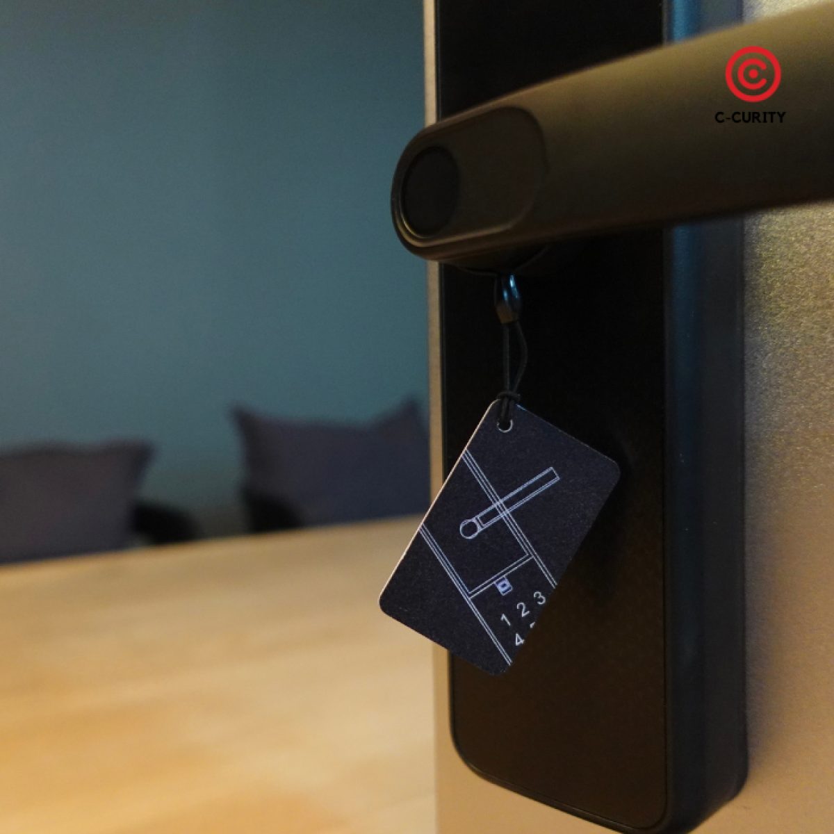 C-CURITY คีย์การ์ด Digital Door Lock RFID card Keycard