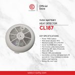 CL187 Heat Detector อุปกรณ์ตรวจจับความร้อน ไม่ต้องใช้ตู้ควบคุม 9V DC Battery