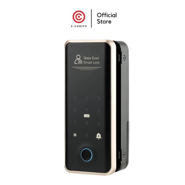C-CURITY Digital Door Lock Rim Lock Waterproof กลอนประตูดิจิตอล ติดตั้งเพิ่ม ไม่ต้องเปลี่ยนกลอนเดิม กันน้ำ IP65