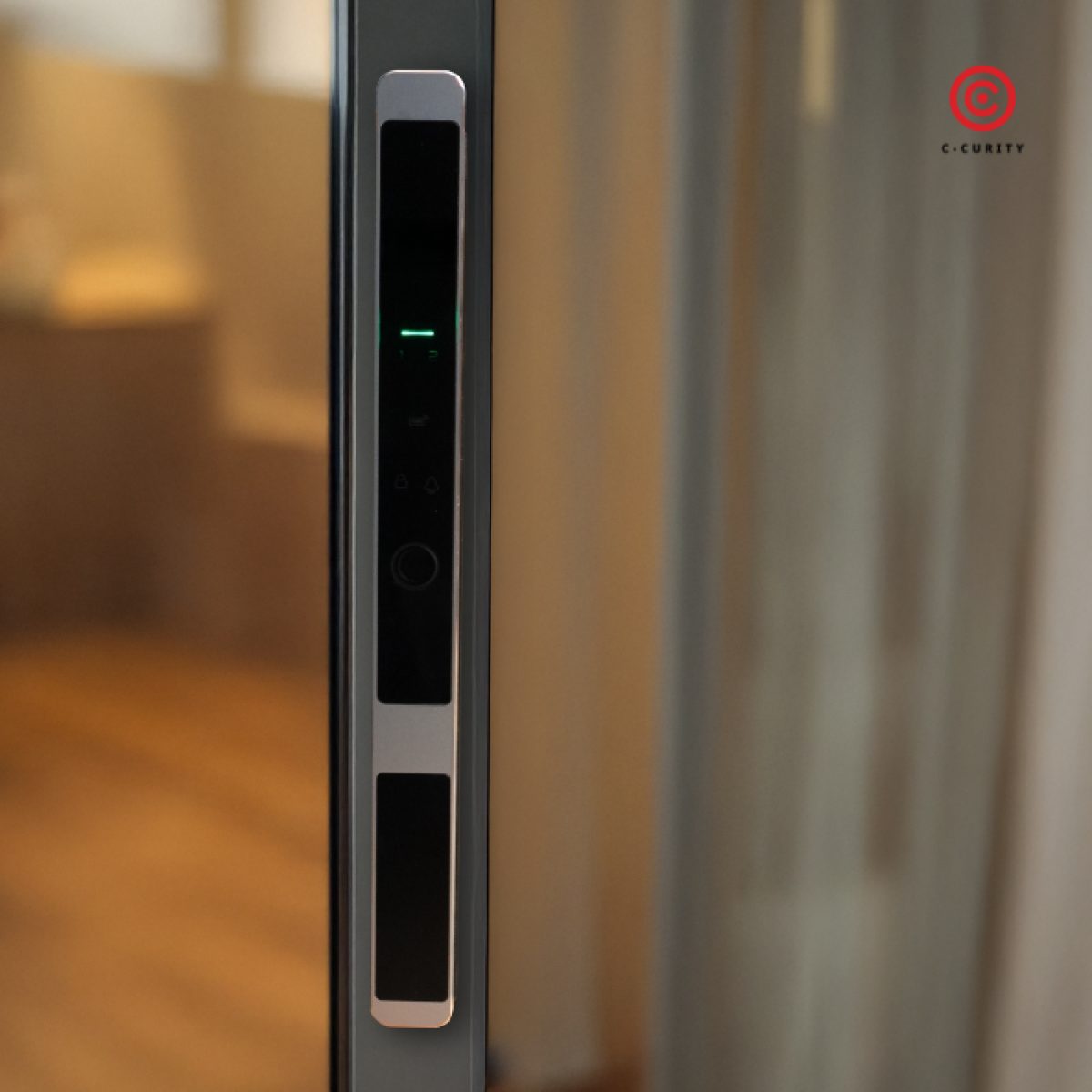 Waterproof Digital Door Lock for sliding door กลอนประตูดิจิตอลกันน้ำ บานเลื่อน ประตูอลูมิเนียม ติดกับประตูที่มีมุ้งลวดได้