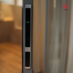 Waterproof Digital Door Lock for sliding door กลอนประตูดิจิตอลกันน้ำ บานเลื่อน ประตูอลูมิเนียม ติดกับประตูที่มีมุ้งลวดได้