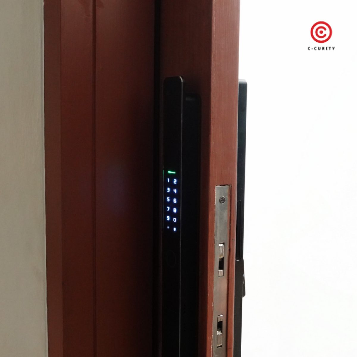 Waterproof Digital Door Lock for sliding door กลอนประตูดิจิตอลกันน้ำ บานเลื่อน ประตูอลูมิเนียม ติดกับประตูที่มีมุ้งลวดได้