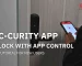 Tutorial Digital Door Lock app C-CURITY application connecting with smart lock