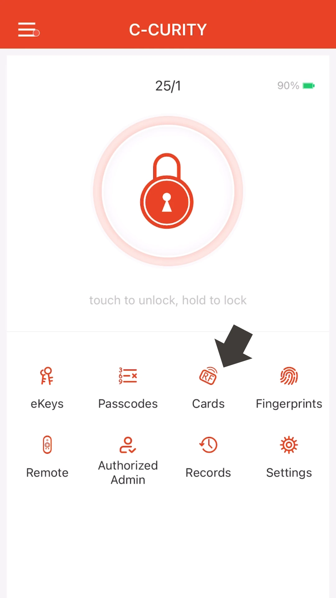 แอปกลอนประตูดิจิตอล C-CURITY app Digital Door Lock Application Tutorial Setting Unlocking with Keycard RFID